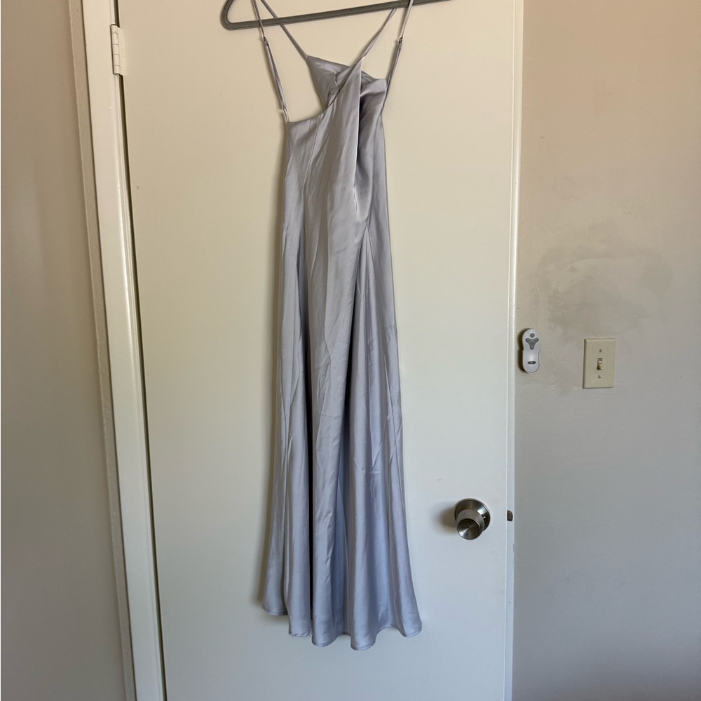 Show Me Your MuMu Gray/silver Spaghetti Strap dress